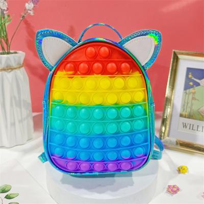 Rainbow Pop it 3D gedruckte Schultasche