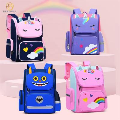 Vierfarbige Einhorn-Schulbüchertaschen für Kinder